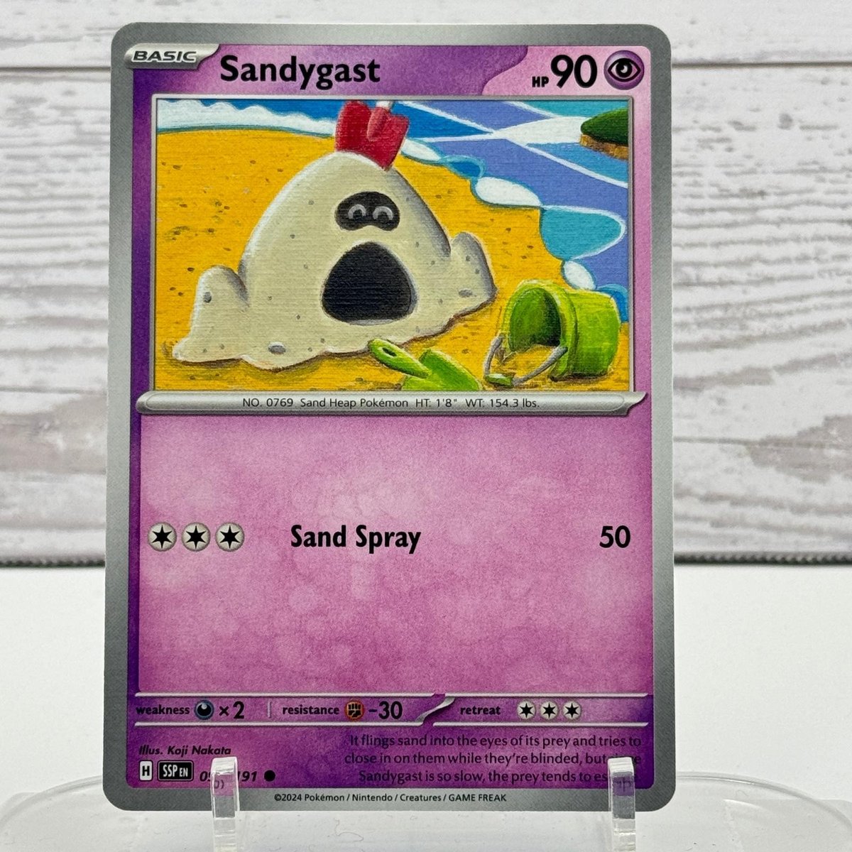 Sandygast 090/191 Scintille Urgenti Pokemon quasi nuovo