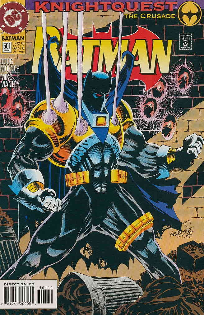 Batman #501 VF; DC | KnightQuest the Crusade Kelley Jones - w/Bag+Board