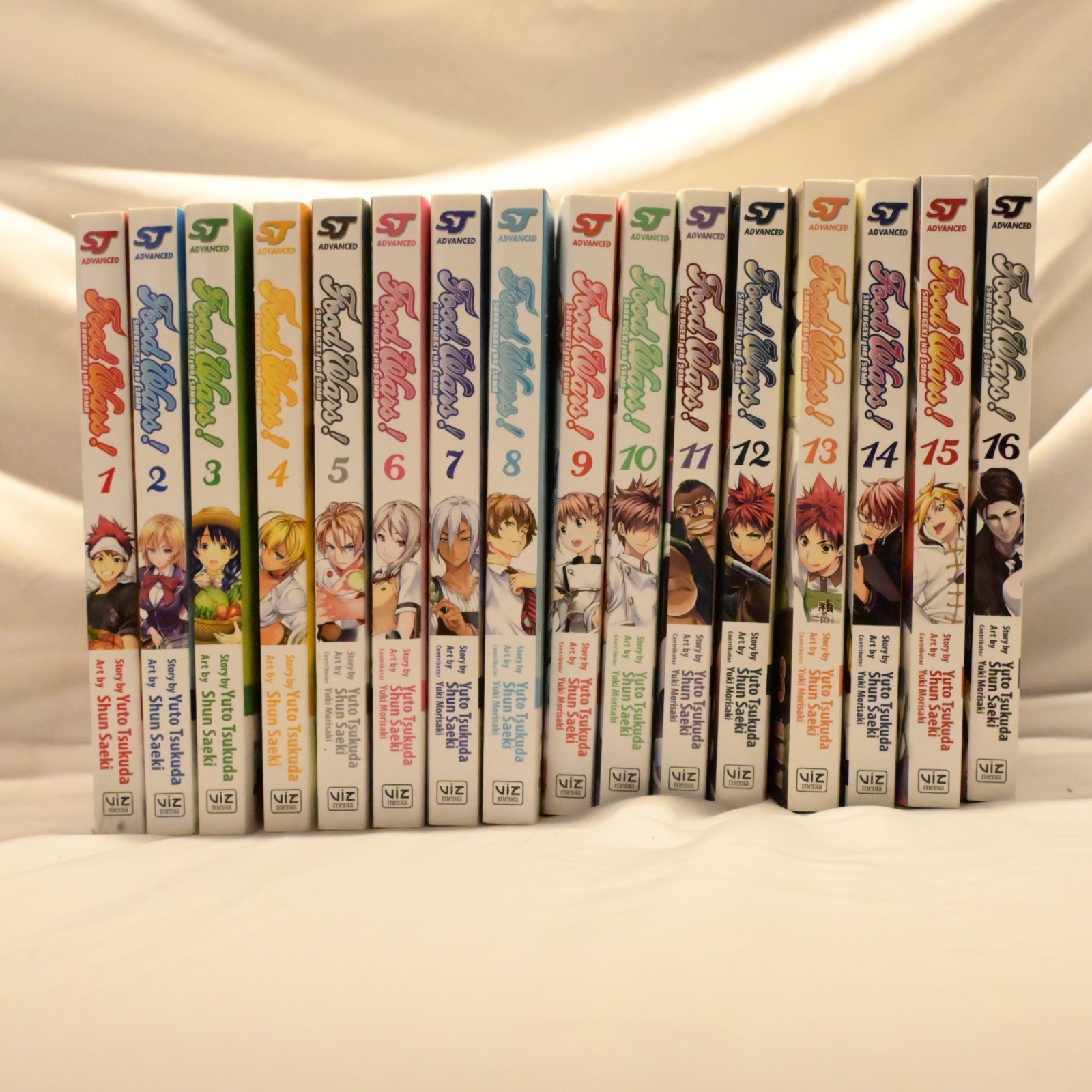Food Wars Shokugeki No Soma Manga Volumi 1-16 Inglese Viz Set