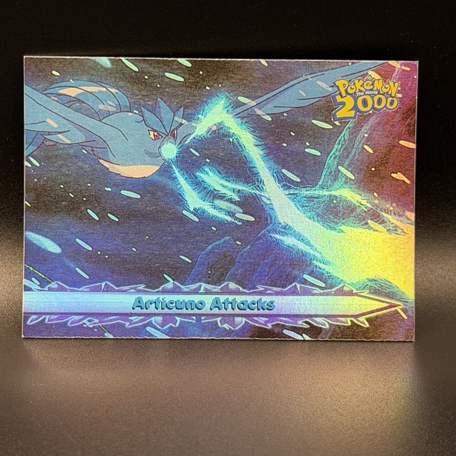 Carta Pokémon The Movie Topps 2000 Arcobaleno Foil #38 "Attacchi Articuno"