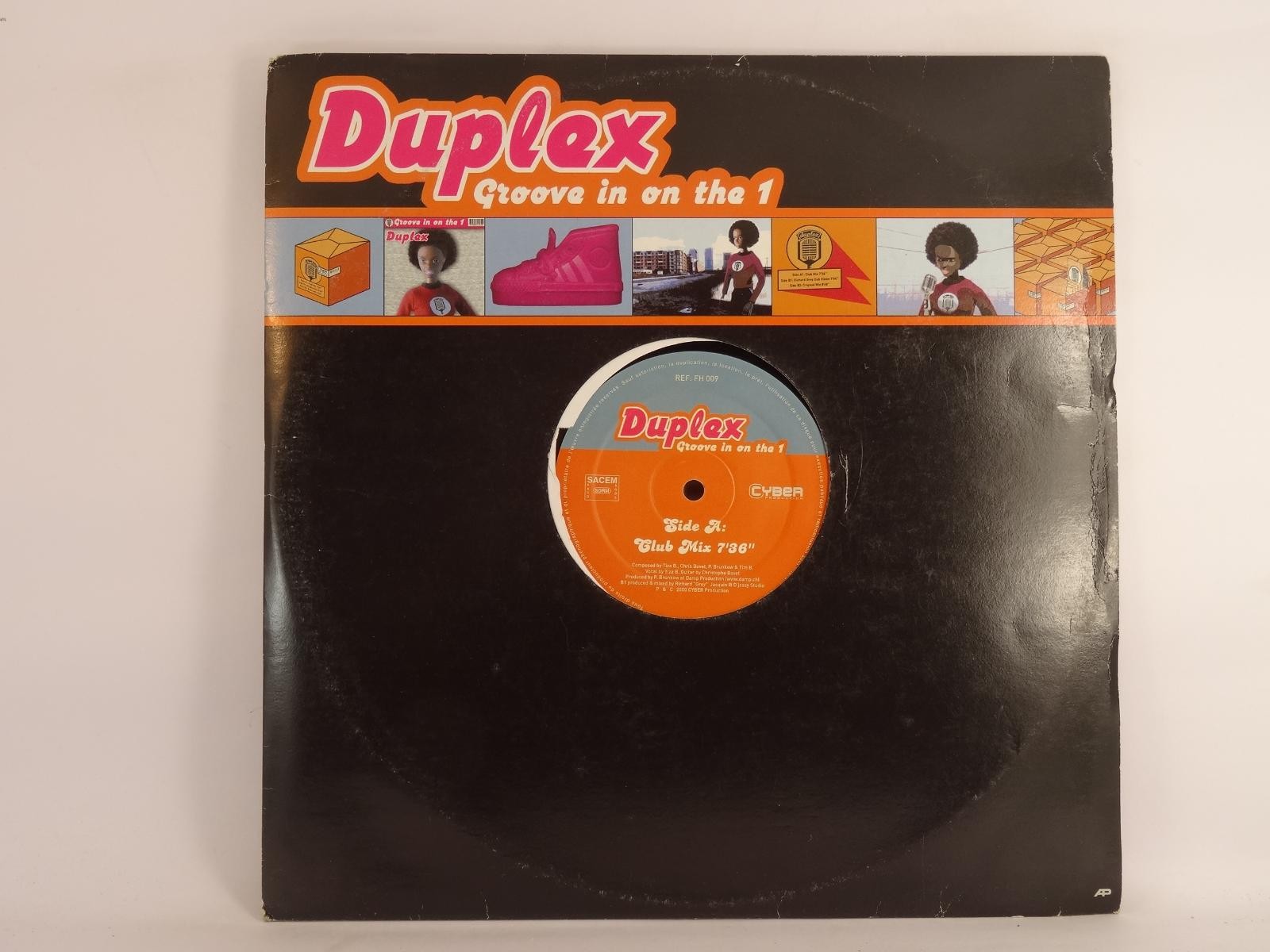 DUPLEX GROOVE IN ON THE 1 (188) 3 Track 12" Single including Picture Sleeve CYBE