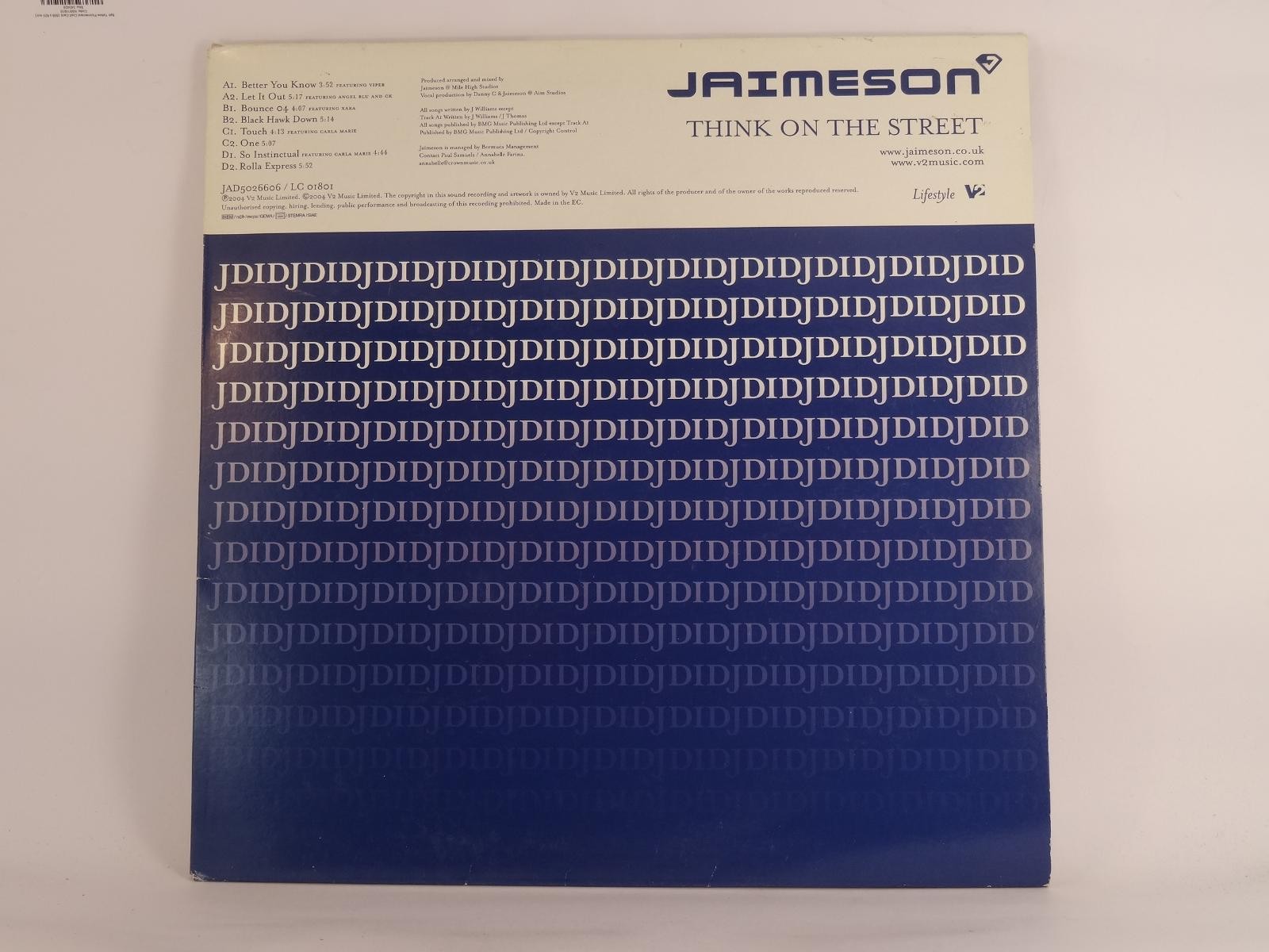 JAMIESON THINK ON THE STREET (EC) (B) 8 Track LP V2 MUSIC