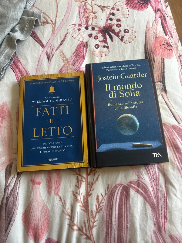 Il mondo di sofia di jostein Gaarder e fatti il letto di mc raven