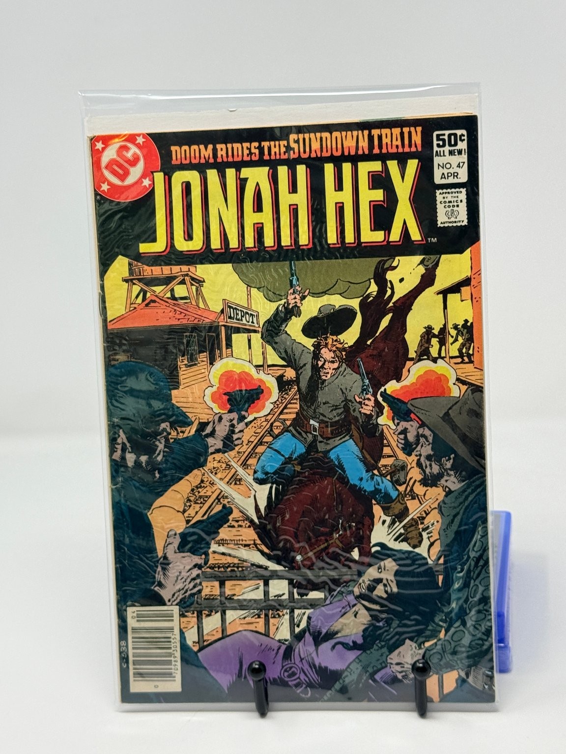 Jonah Hex #47 DC Comics Doom cavalca il treno del tramonto 1981 fumetto western