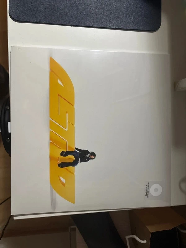 astro vinile bianco autografato