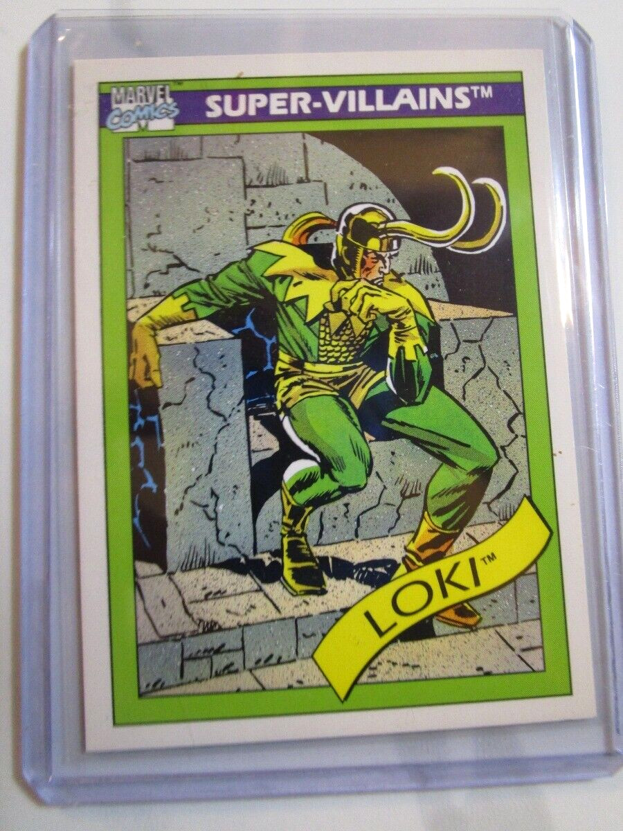 1990 Marvel Comics Trading Card #54 Lok-