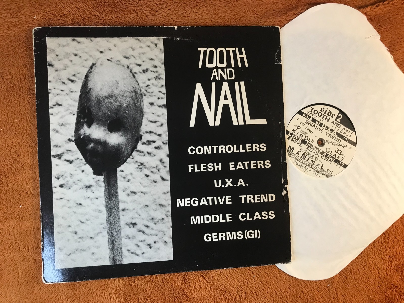 Various v/a TOOTH AND NAIL Lp punk 1979 1989 repress controllers flesh eaters!