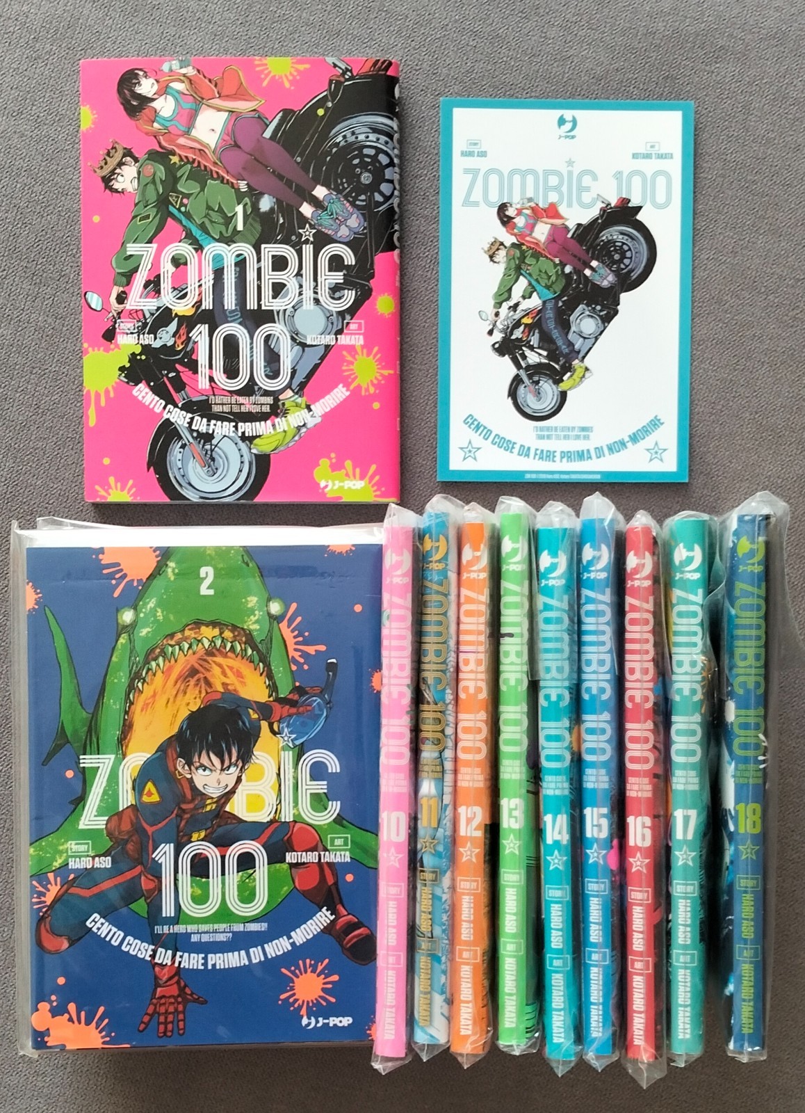 Zombie 100 - 1 - 18 Sequenza completa + cartolina - J - pop manga - Nuovo