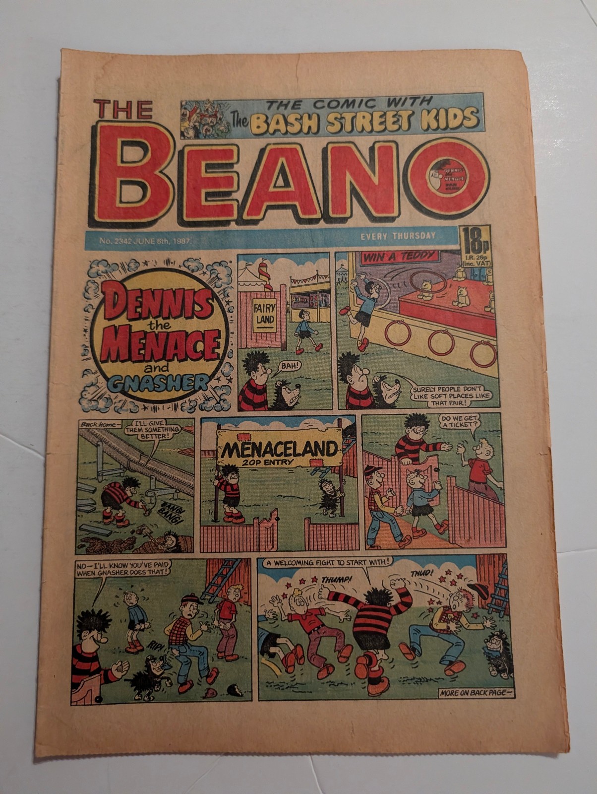 Beano Comic No 2342 June 6th 1987.