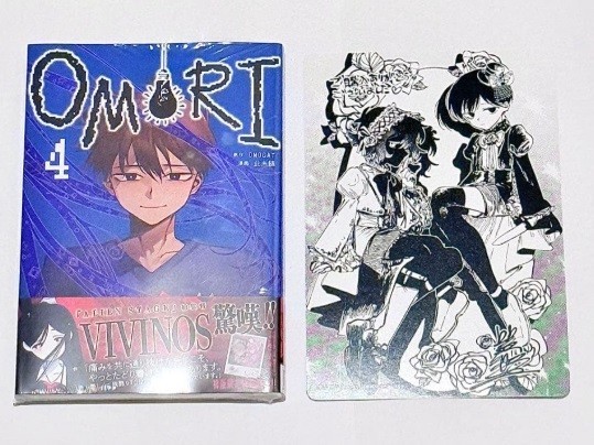 OMORI vol. 4 manga fumetti giapponesi con scheda visiva limitata B6 OMOCAT nuovi