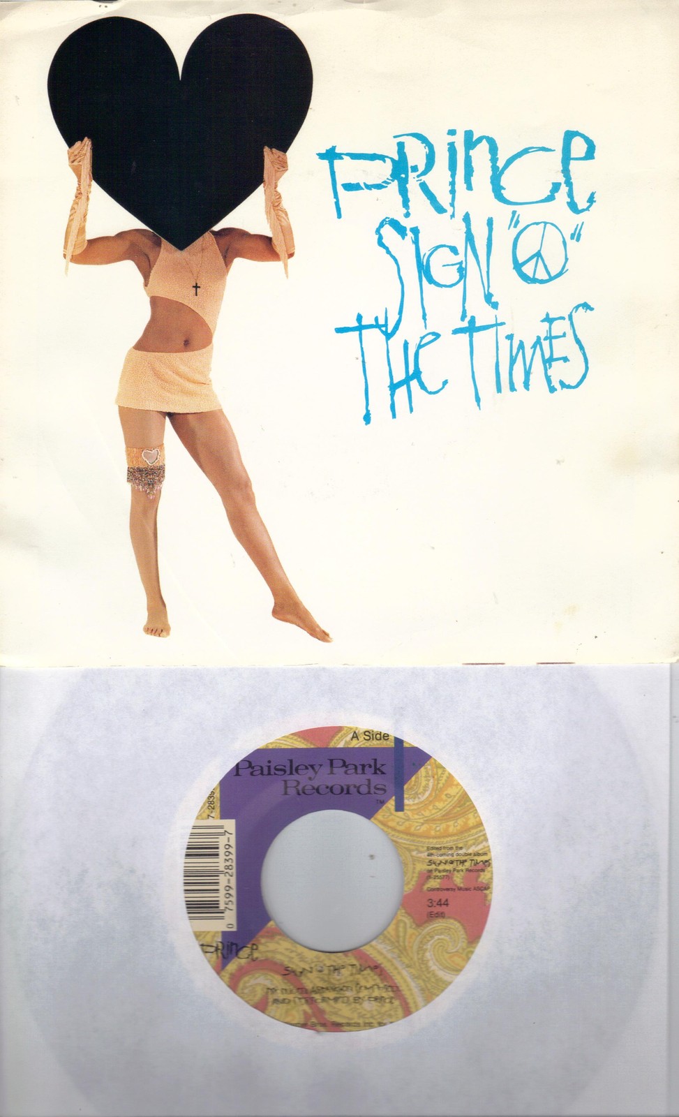 PRINCE  Sign O The Times / La La La He He Hee  45 with PicSleeve