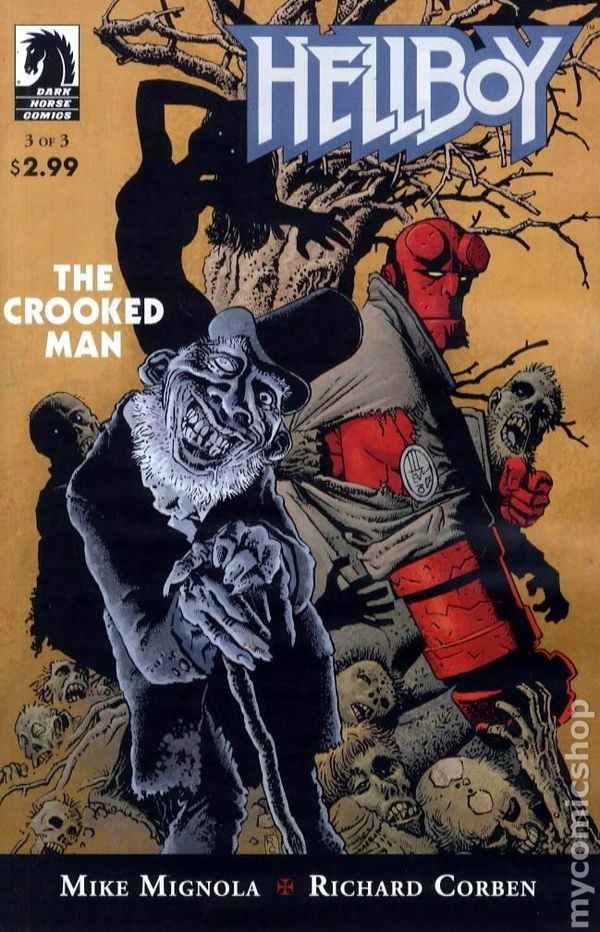Hellboy L'uomo corrotto #3 VF- 7.5 2008 immagine stock