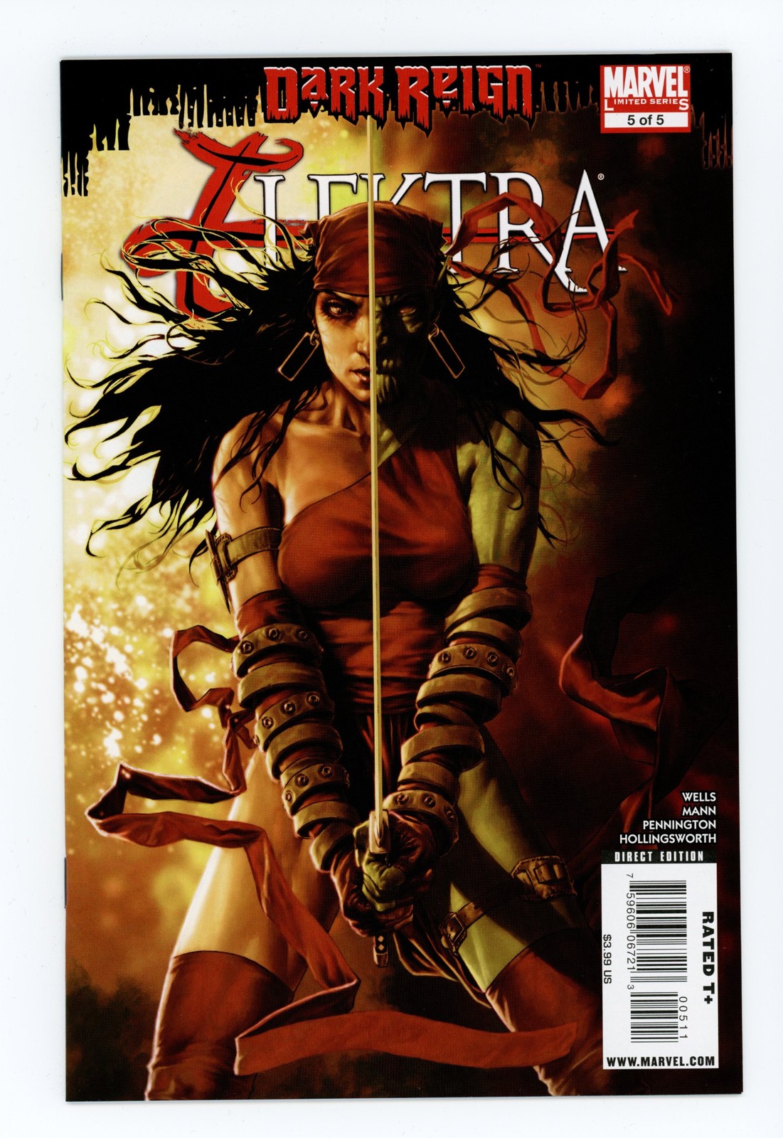 Dark Reign: Elektra #5 quasi nuovo + 2009 Marvel Comics 
