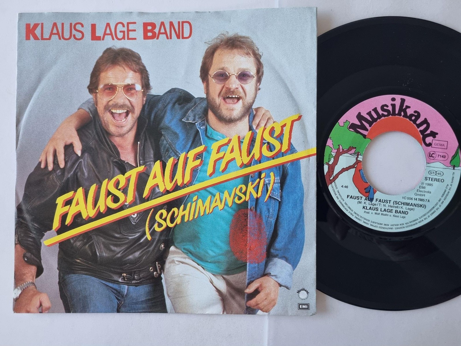 Klaus Lage Band - Faust Auf Faust (Schimanski) 7'' Vinyl Germany