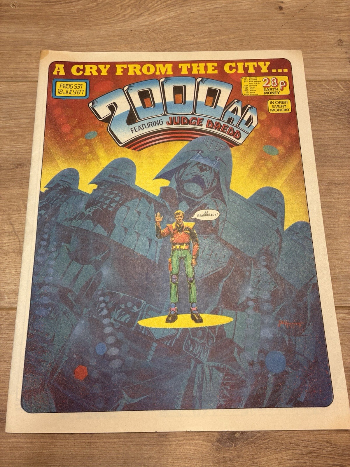 2000AD #531 BRITISH WEEKLY COMIC 18TH JULY 1987 JUDGE DREDD *