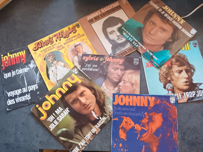 Lot vinyles Johnny Hallyday
