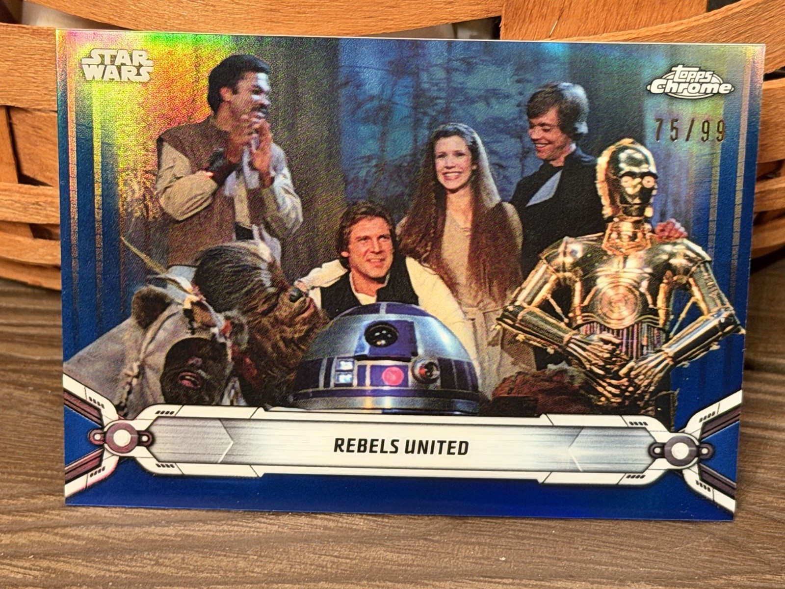 Star Wars Topps 2019 Chrome Legacy /99 Blue Refractor #150