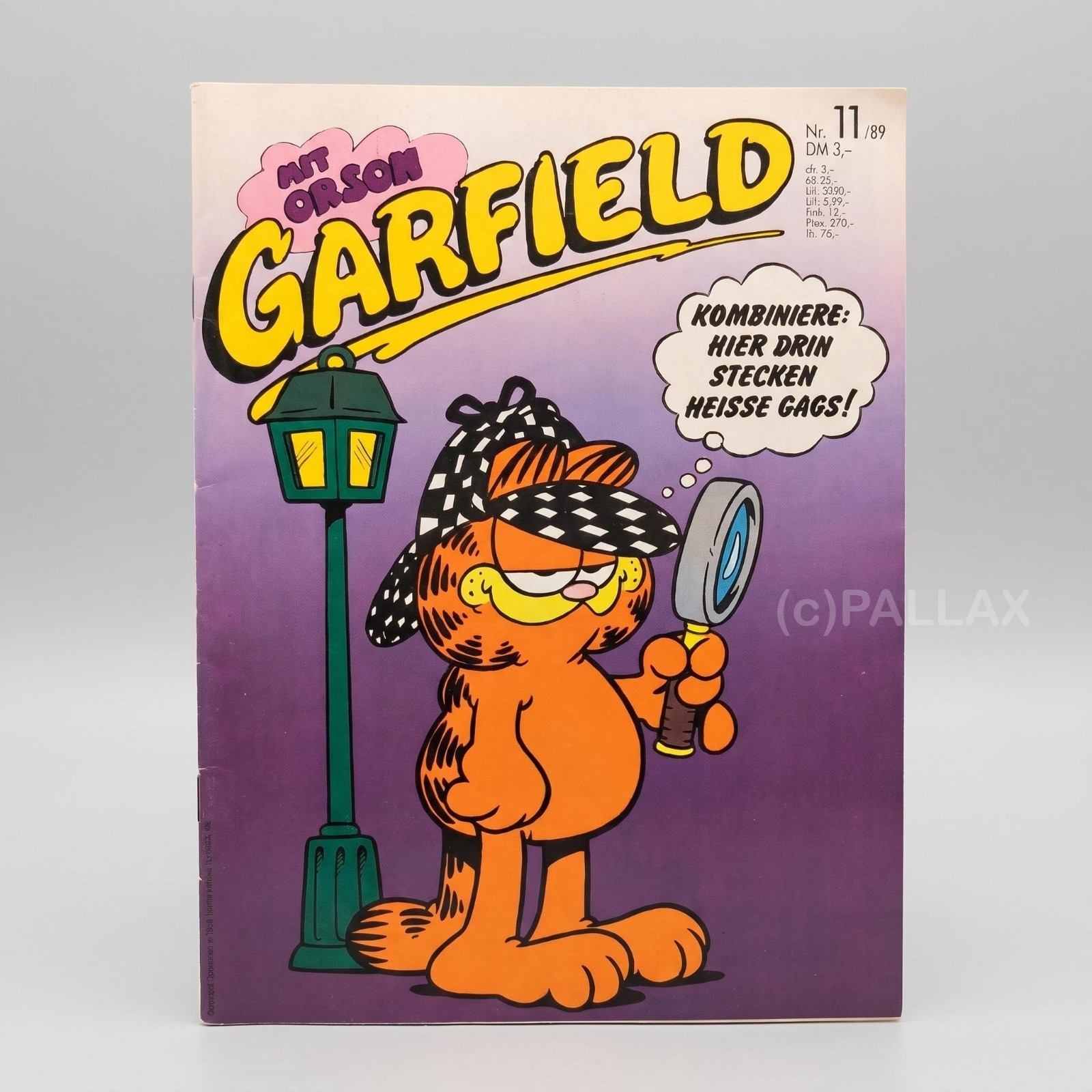 COMIC GARFIELD N.11/89 CON POSTER / BAVARIA 1989