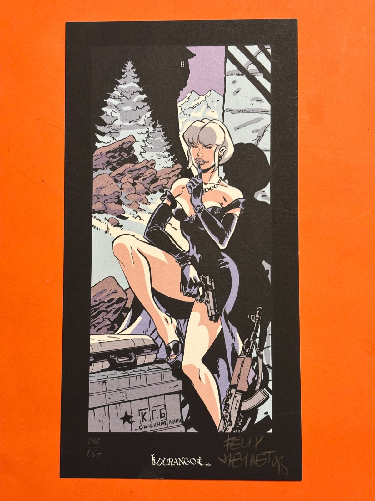 MEYNET EX LIBRIS SIGNE SERIGRAPHIE TATIANA K DURANGO NEUF