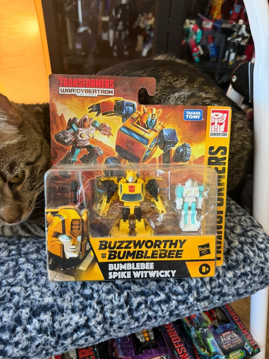Transformers Buzzworthy Bumblebee War per Cybertron Bumblebee e Spike