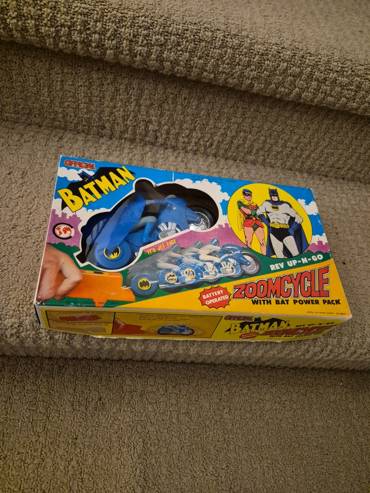 AHI Batman Zoomcycle Raro giocattolo AHI Rack. Ottime condizioni mai usato. Mego epoca