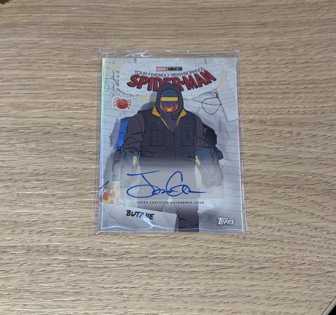 Topps Marvel Neon 2026 Your Friendly neighborhood Spiderman Butane Auto