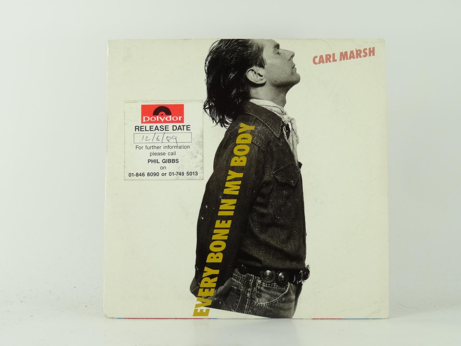 CARL MARSH EVERY BONE MY BODY (2) 3 Track 7" Single plus Picture Sleeve POLYDOR