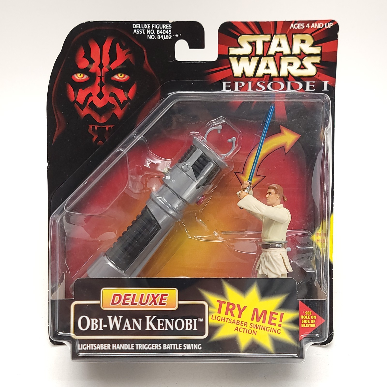 OBI-WAN KENOBI Star Wars Episodio 1 - Deluxe con manico spada laser: 1998 Hasbro