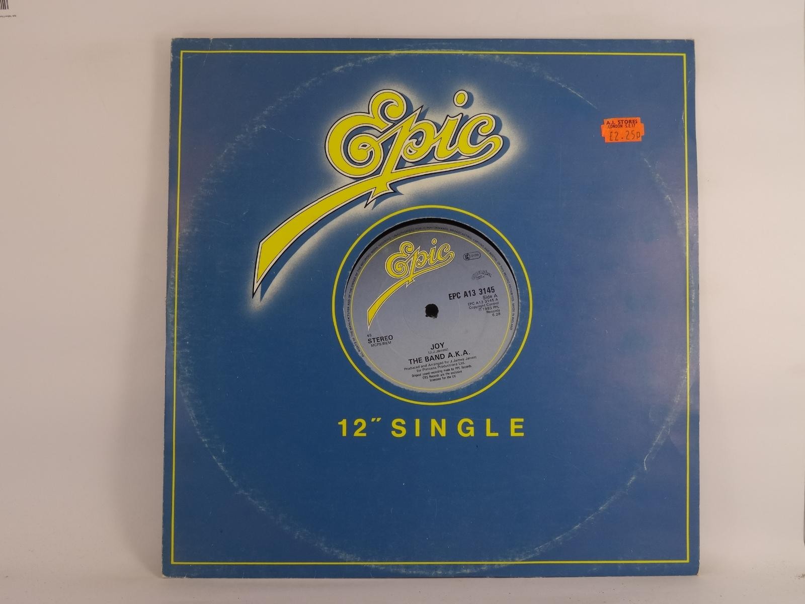 THE BAND A.K.A. JOY (315) 3 Track 12" Single including Company Sleeve EPIC