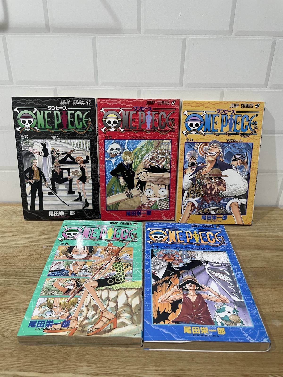 1° Stampa ONE PIECE Vol 6 7 8 9 & 10 Prima Edizione 1998 Manga Fumetto Eiichiro Oda