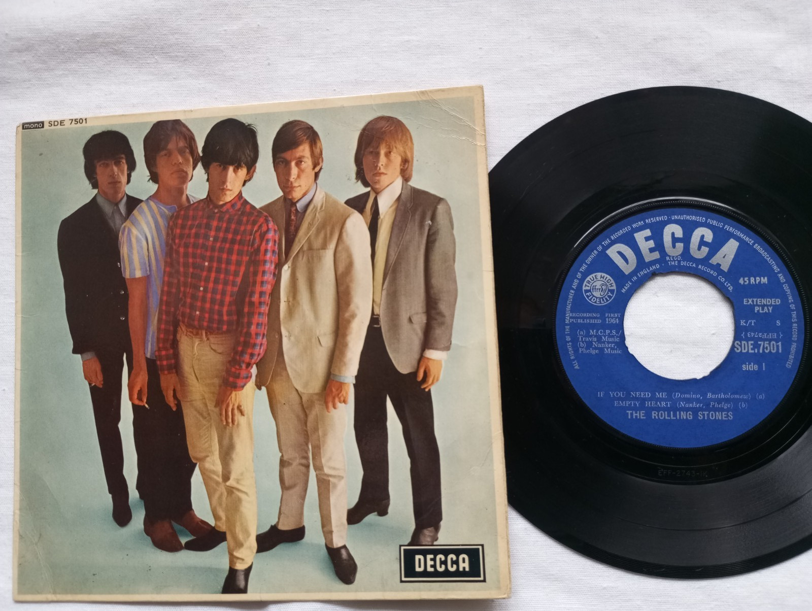 The Rolling Stones Five By Five Volume 2, Decca SDE 7501, rare Export Ausgabe