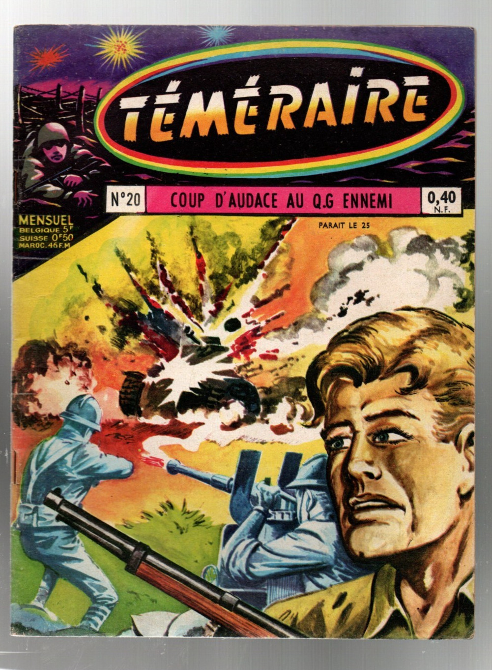 TEMERAIRE n°20. ARTIMA 1960. Récit complet en TBE