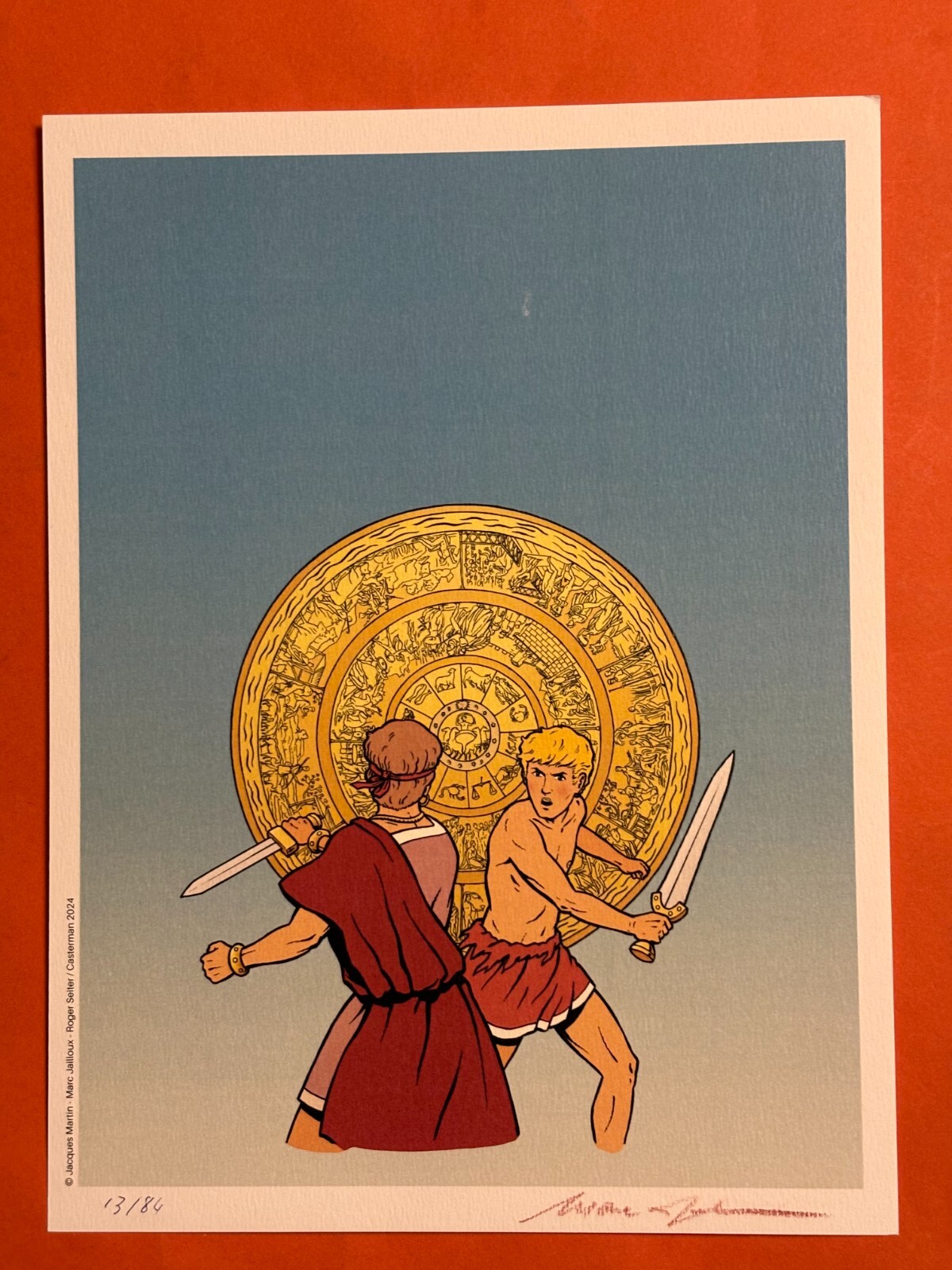 JAILLOUX   EX LIBRIS SIGNE ALIX 18 x 24 ETAT NEUF
