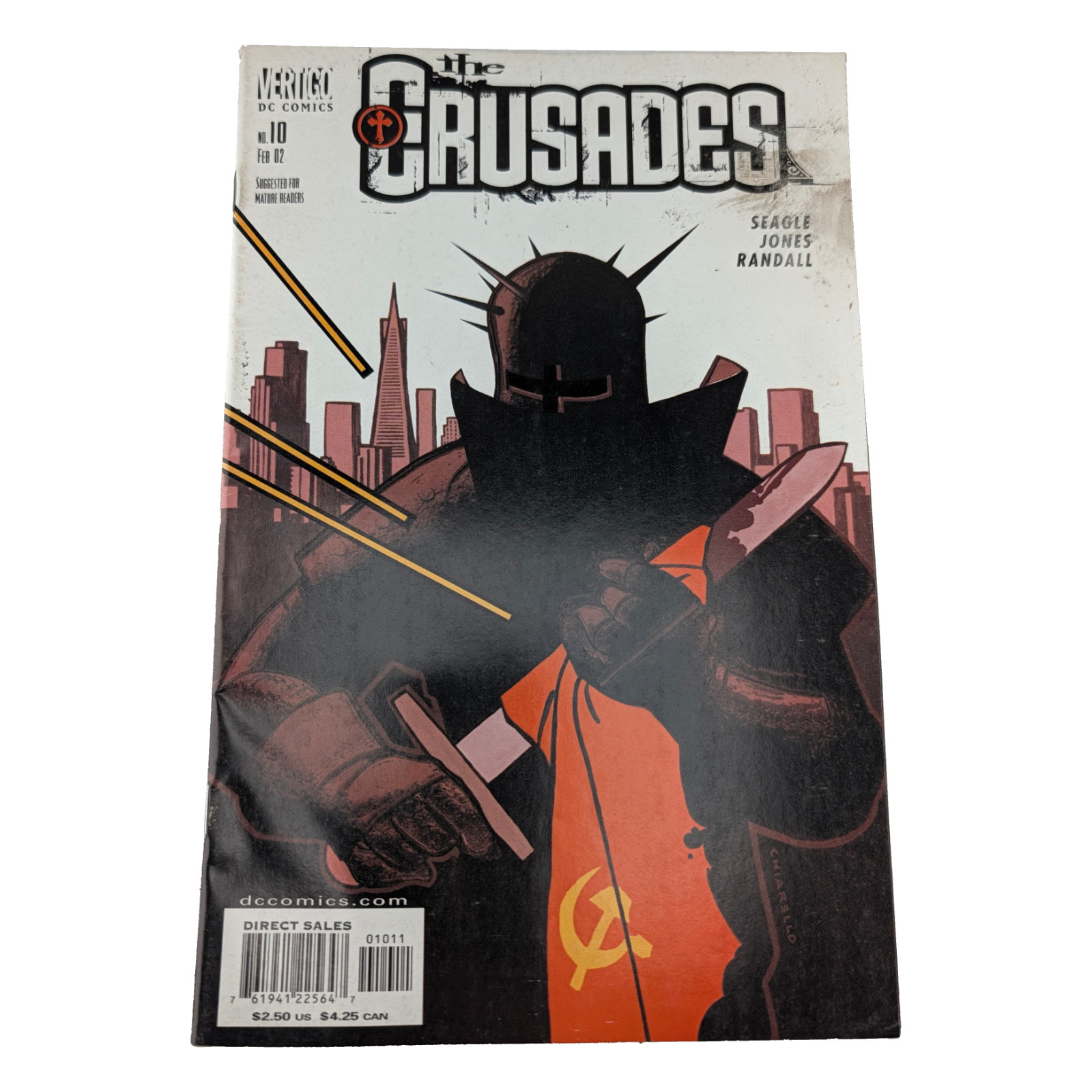 The Crusades #10 febbraio 2002 DC Vertigo Seagle Kelley Jones Chiarello vendita diretta
