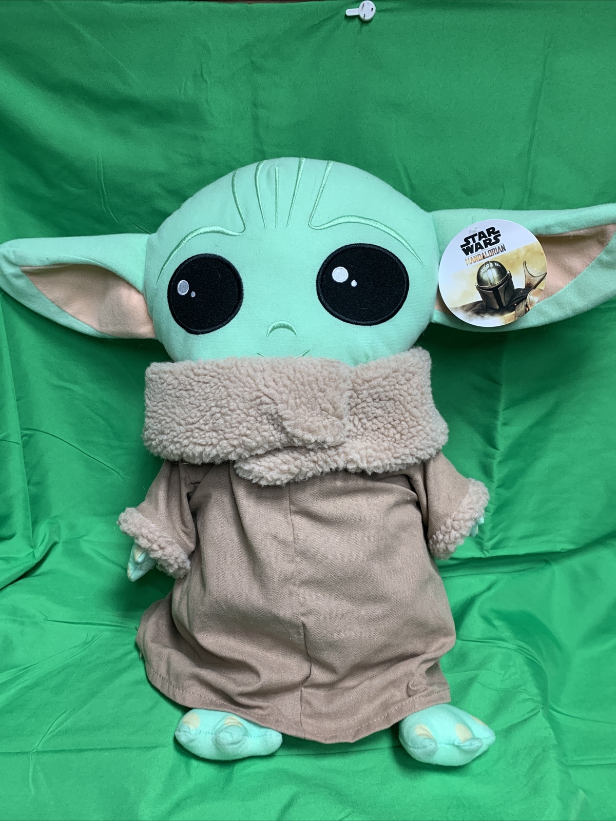 Disney Star Wars Mandalorian Il Bambino Cuscino Alto 18” Baby Yoda