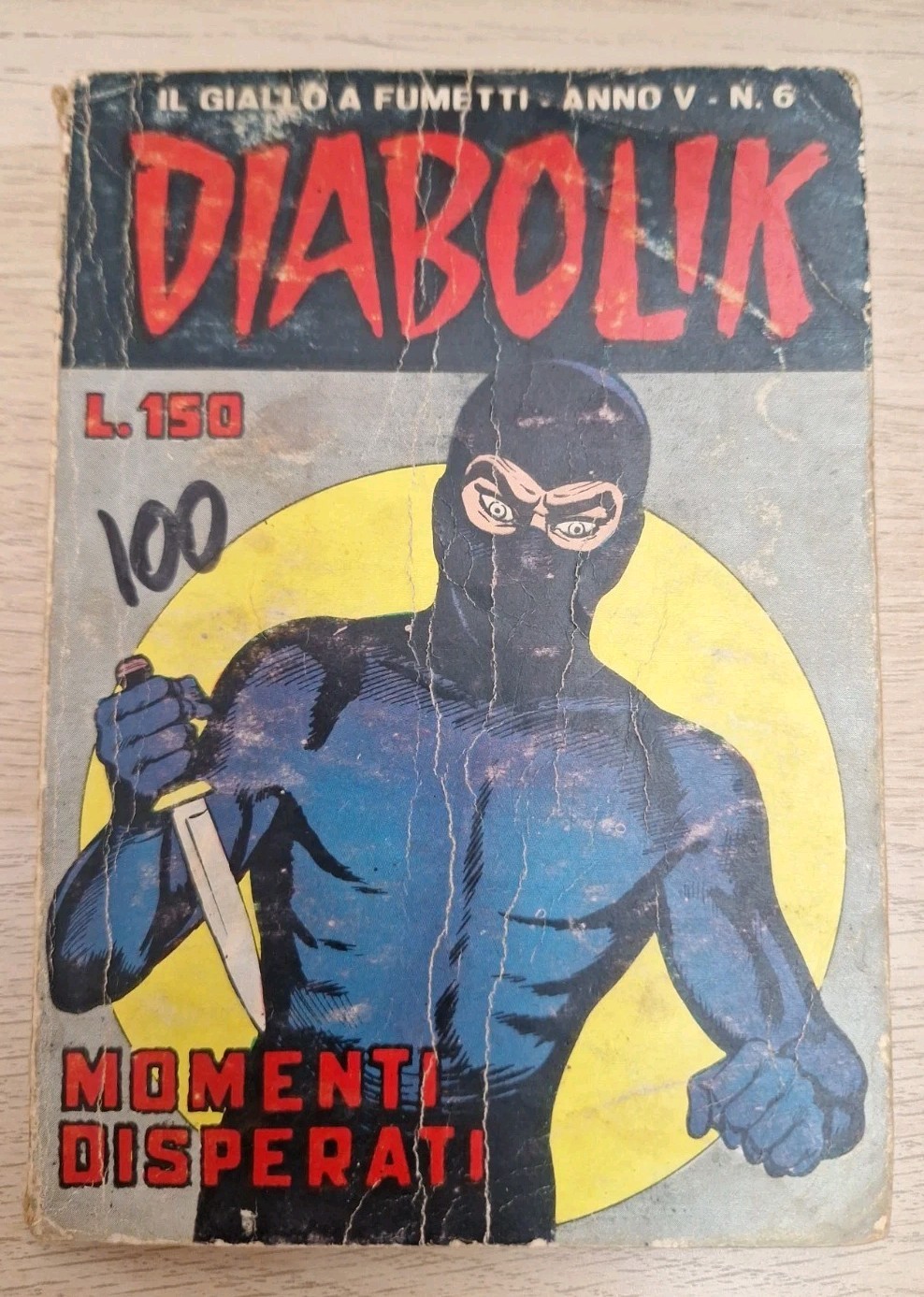 DIABOLIK ANNO V-5°, N. 6 ORIGINALE 1966