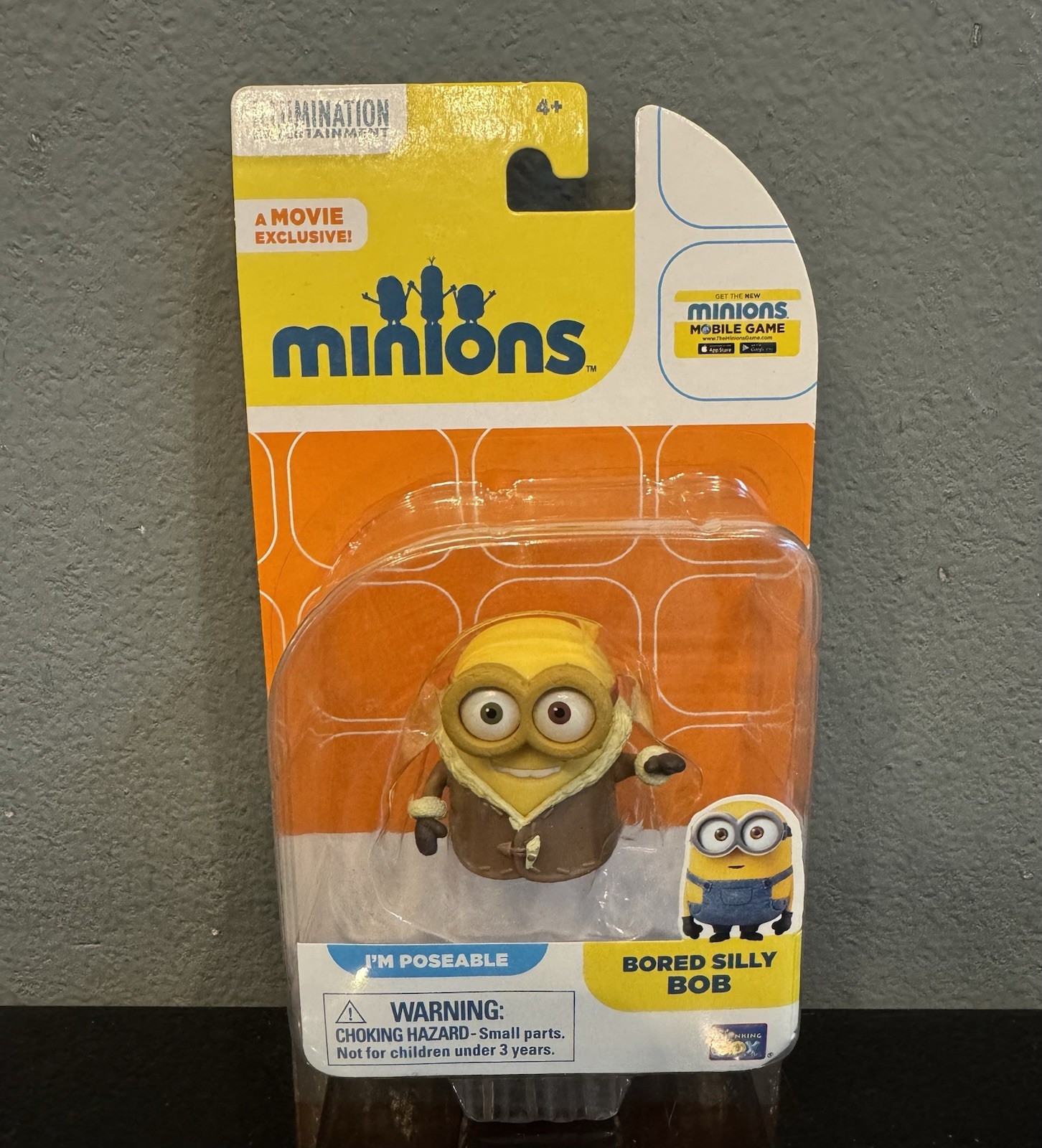 NUOVO BORED SILLY BOB Cattivissimo Me MINIONS Movie Poseable Toy Figure SIGILLATO