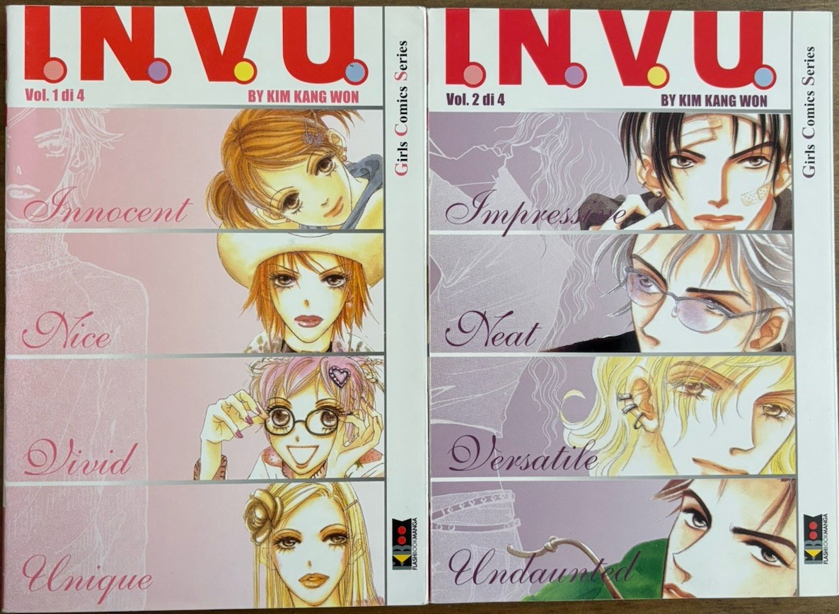 I.N.V.U. volumi 1-2, Kim Kang Won, Flashbook Manga manga italiano