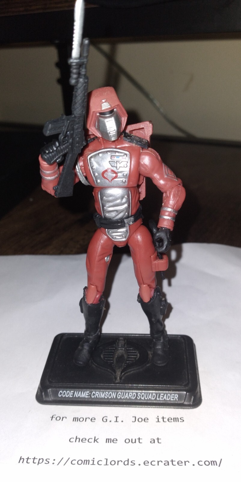 Crimson Guard Squad Leader 100% Completo 25° TRU Ecc GIJOE G.I. Joe GI JOE