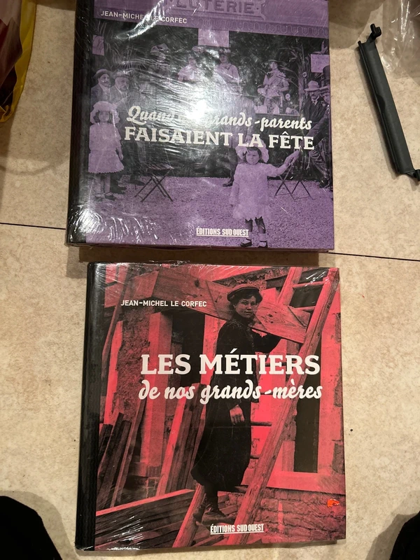 Lot de deux livres quand nos grands-parents