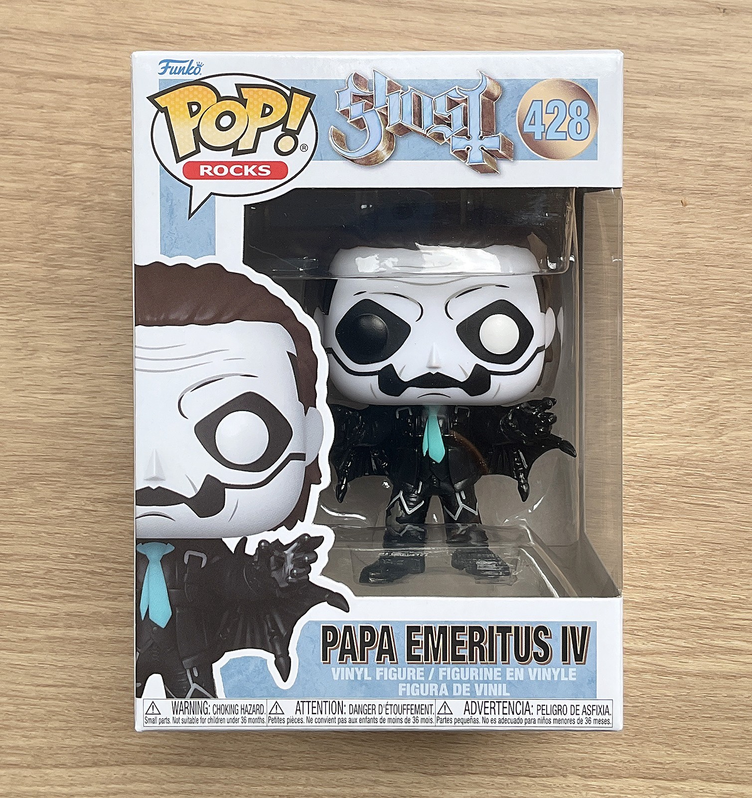 Funko Pop Rocks Ghost Papa Emeritus IV Mantello #428 + Protezione Omaggio