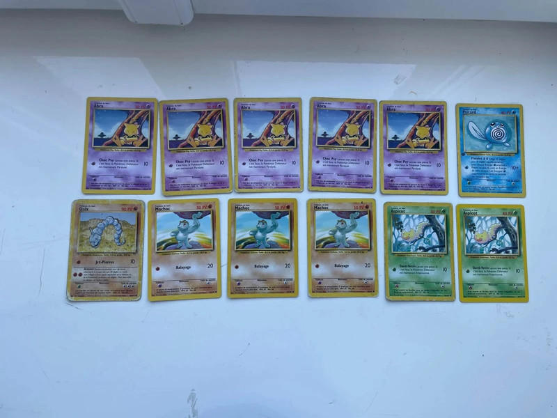 Lot de 10 cartes Pokémon set de base