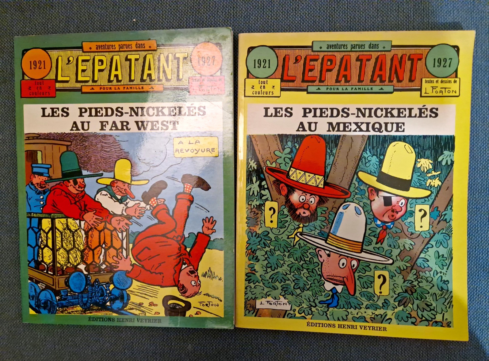 EO- 2 X Pieds-Nickelés Comics Henri Veyrier (1982) Far West + Mexico - ÉTAT NEUF