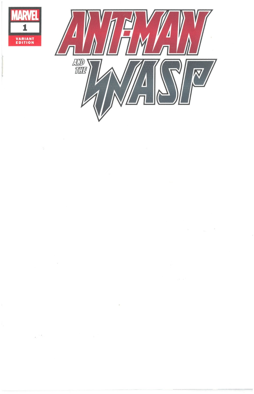 Ant-Man And The Wasp #1 Schizzo Vuoto Variante Edizione Marvel Comics 2018