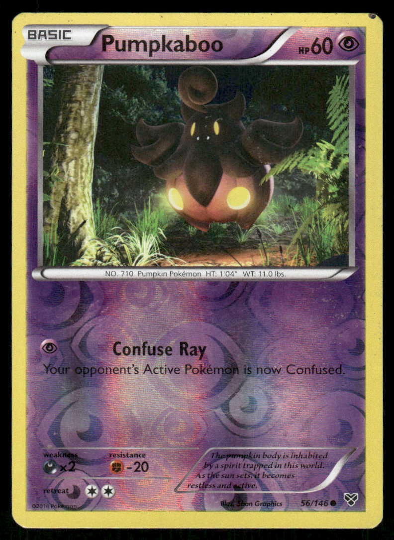 POKEMON PUMPKABOO XY 56/146 REVERSE HOLO C LP