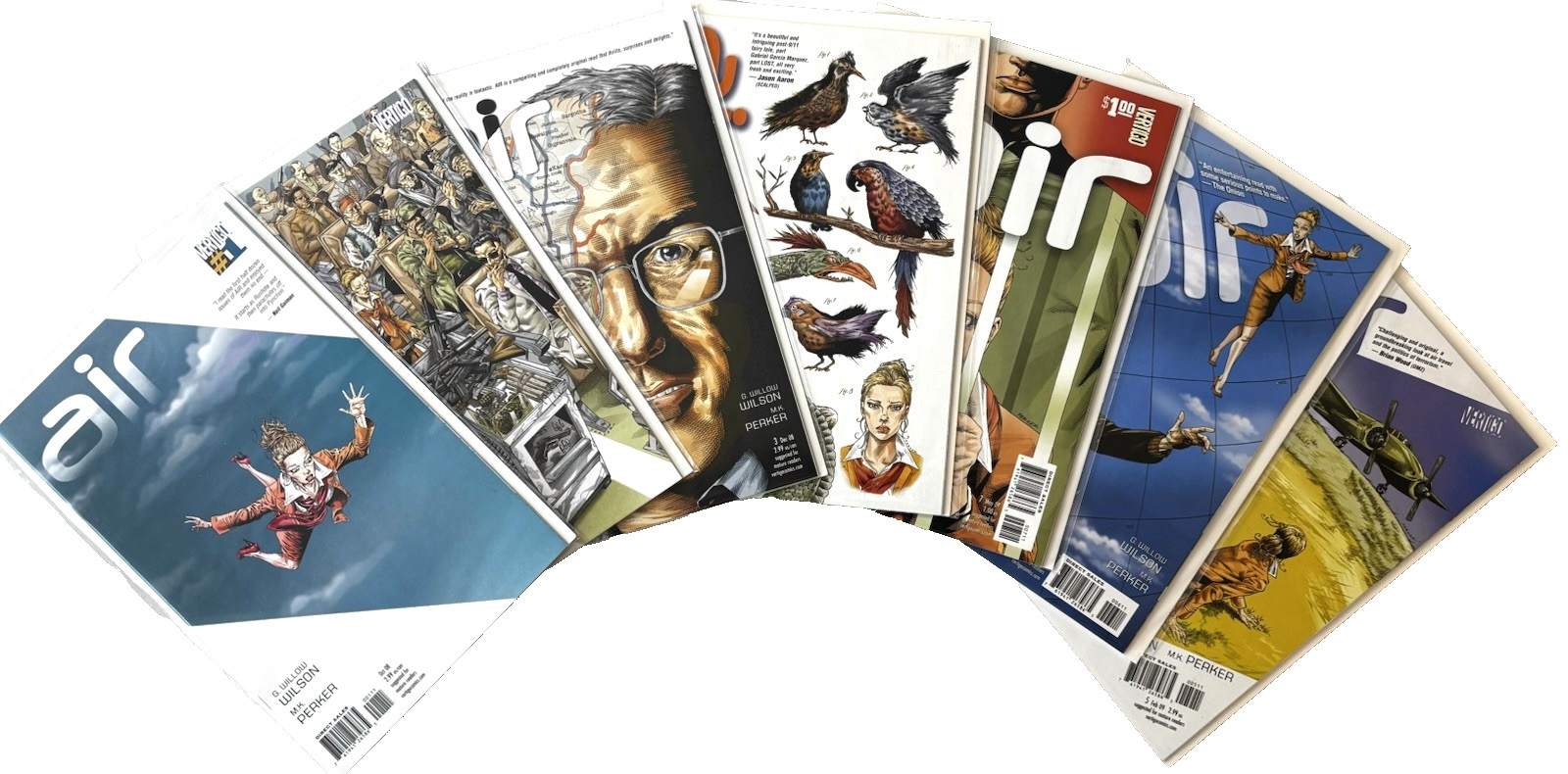 Air #1-7 DC Vertigo Comics 2008 RUN 1, 2, 3, 4, 5, 6, 7 Wilson Girl UNREAD NM