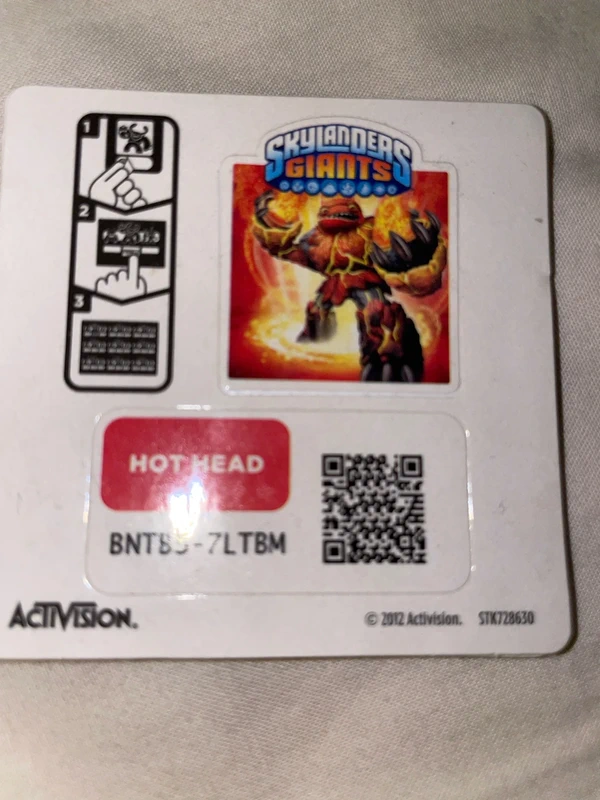 Aufkleber Sticker Hot Head Skylanders Giants