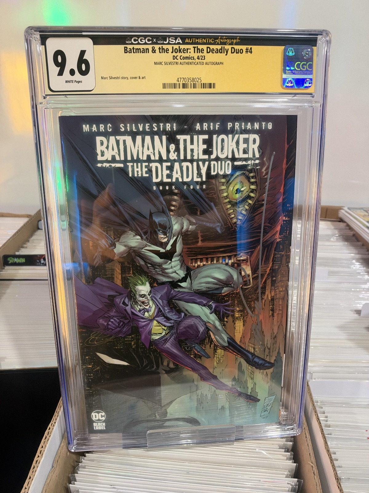 Batman e il Joker il Duo Mortale #4G (CGC 9.6 - Firmato da Marc Silvestri!!)