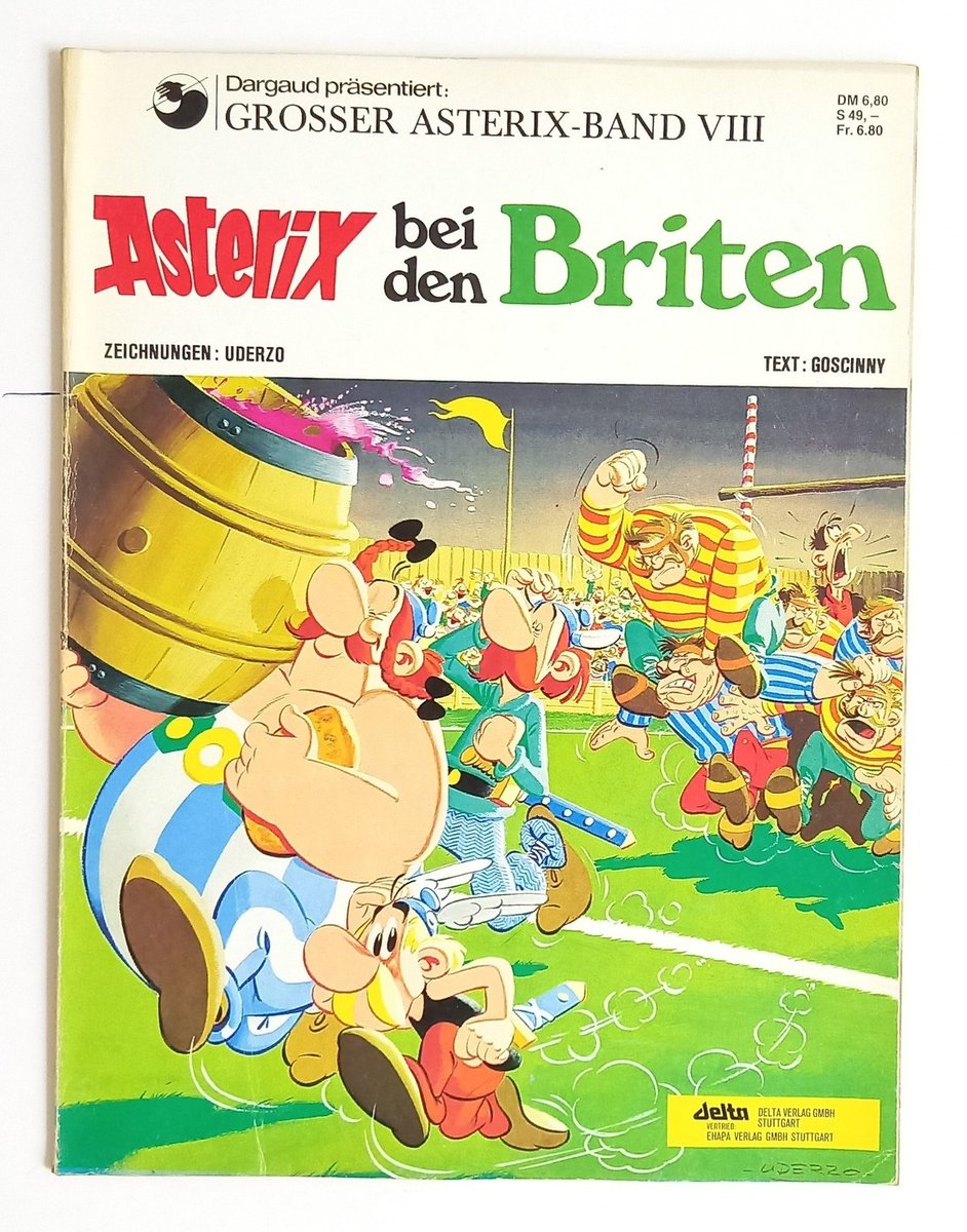 Asterix tra gli inglesi - Grande volume di Asterix VIII - fumetto - vintage
