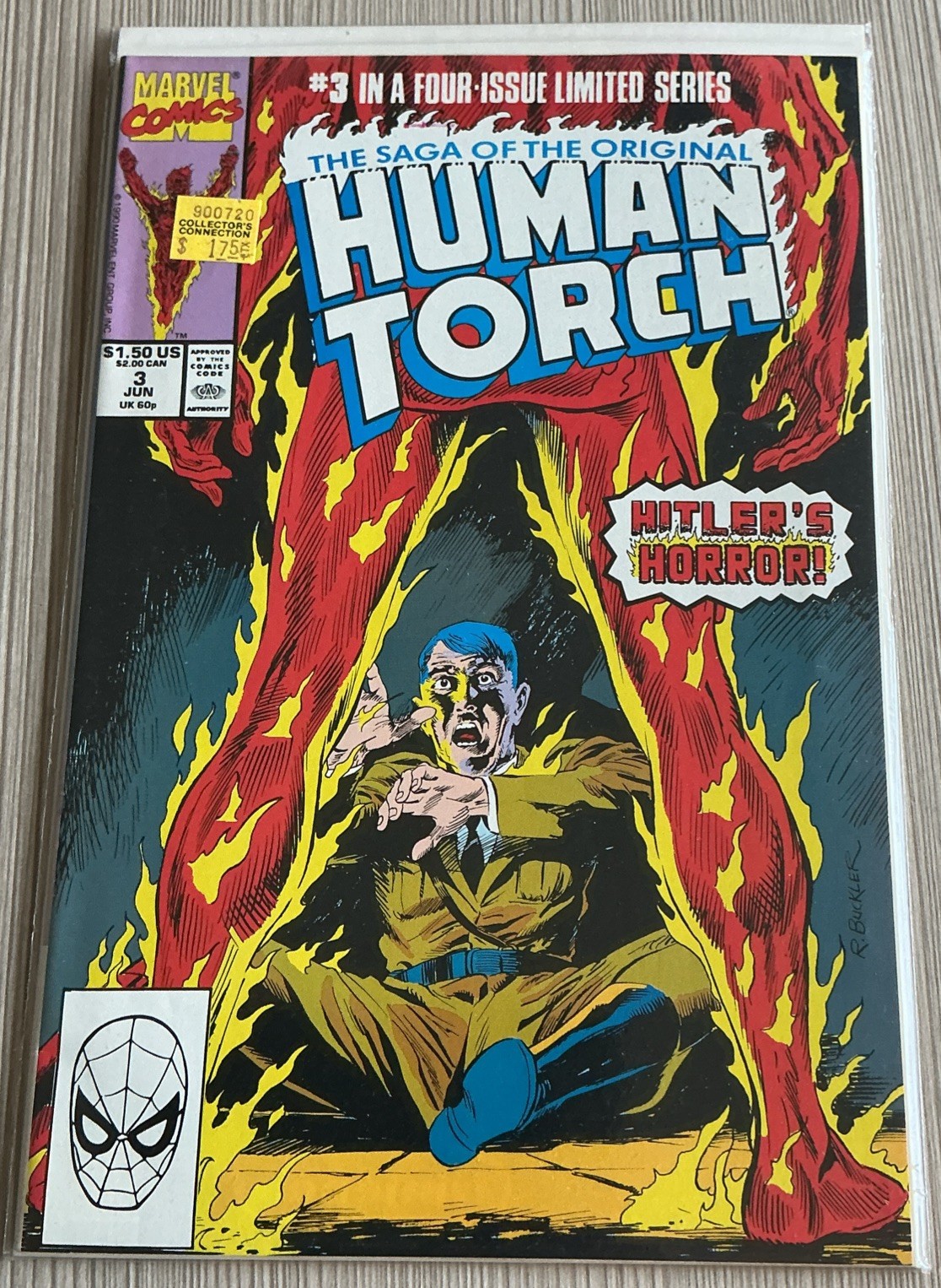 Saga della Torcia Umana Originale #3 (Marvel Comics Giugno 1990) 8.0 VF